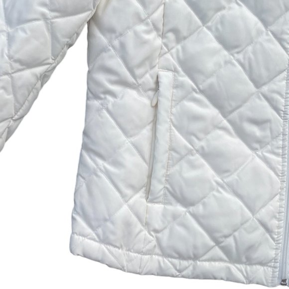 Kenneth Cole Reaction Down Puffer Jacket Ivory G-III Quilted Coastal Old Money-M - Picture 4 of 14